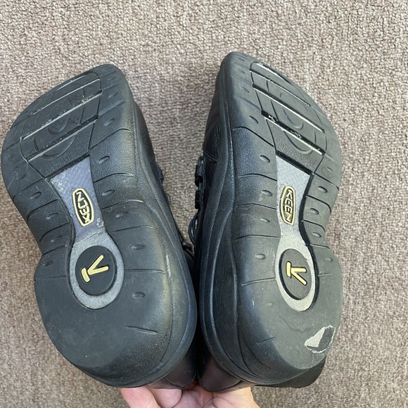 keen dry waterproof boots black leather suede moccasin boots women’s 8 - Picture 8 of 9